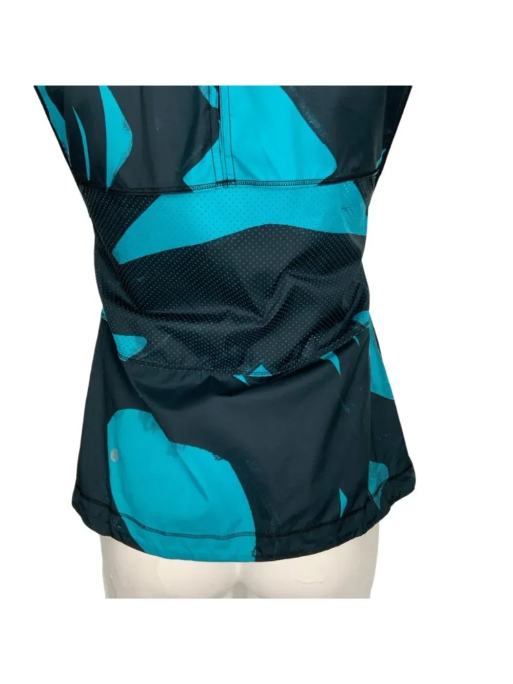 Lululemon Pack It Vest 4 Back Spin Stroke Peacock Blue Black